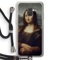 Mona Lisa: Samsung Galaxy A8 (2018) Transparant Hoesje met koord