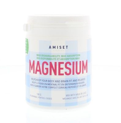 Amiset Magnesium lactaat 100% puur (100 gr)