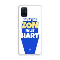 Laat de zon in je hart: Galaxy A51 4G Transparant Hoesje