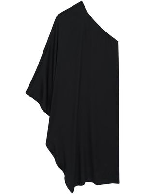 ANINE BING robe asymétrique à imprimé chaîne - Noir