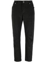 Brunello Cucinelli pantalon de jogging à design nervuré - Gris - thumbnail