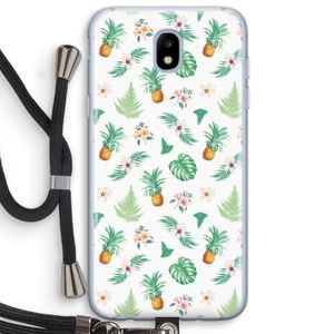Ananas bladeren: Samsung Galaxy J5 (2017) Transparant Hoesje met koord