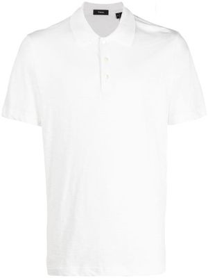 Theory polo à manches courtes - Blanc