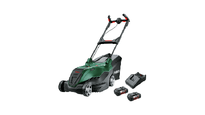 Bosch Groen Accu Grasmaaier AdvancedRotak 36V-40-650 | 2x 4,0 Ah accu&apos;s + AL 36V-20 lader en opvouwbare opvangbak - 06008B9F02