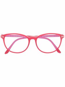 TOM FORD Eyewear lunettes de vue FT5810 à monture ovale - Rouge