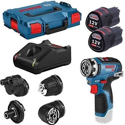 Bosch Professional GSR 12V-35 FC boormachine + 2 accu's 3,0Ah + L-Boxx - 06019H3000