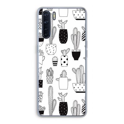 Cactusmotief: Oppo A91 Transparant Hoesje