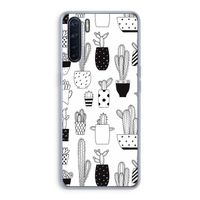Cactusmotief: Oppo A91 Transparant Hoesje