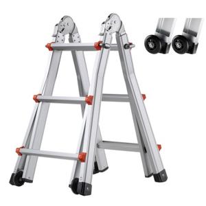 VEVOR telescopische ladder A-frame 3 meter verlengstuk, multifunctioneel voor huiswerk