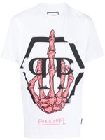 Philipp Plein t-shirt Skeleton à logo - Blanc - thumbnail