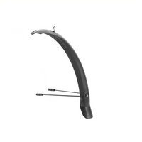 Eurofender Voorspatbord 28" lampo 58 mm breed - mat zwart