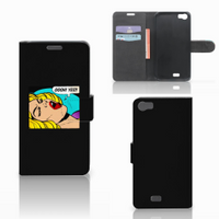 Wiko Lenny Wallet Case met Pasjes Popart Oh Yes - thumbnail