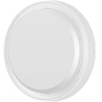 LED Buiten Wandlamp met Bewegingssensor - Brinton LED Bulkhead - 18W 2020lm - IP65 Waterdicht - 865 Helder/Koud Wit 6500K - Rond - Wit