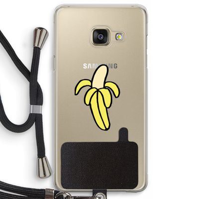Banana: Samsung Galaxy A3 (2016) Transparant Hoesje met koord