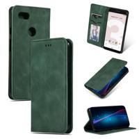 Retro huid voelen Business magnetische horizontale Flip lederen case voor Google pixel 3 (Army Green)