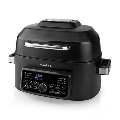 Nedis Heteluchtfriteuse | 6 l | Tijdschakelaar: 120 min | Aantal vooraf ingestelde programma&apos;s: 7 | Digitaal | Zwart - KAAFG600BK