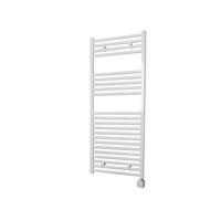 Electrische Wifi Radiator Sanicare HPW Carini 111,8x60 cm Wit Met Thermostaat Zilver Rechtsonder