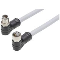 Molex 1205010125 Sensor/actuator connector, geassembleerd Aantal polen (sensoren): 5 Bus, haaks, Stekker, haaks 1 m 1 stuk(s) Bag