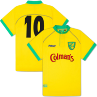 Pony - Norwich City FC Retro Voetbalshirt 1997-1999 + Nummer 10
