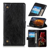 CUBOt koperen gesp nappa textuur horizontale Flip lederen case voor Galaxy A50 met houder & card slots & portemonnee (zwart)
