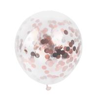 Rosé Confetti Ballonnen (10 stuks / 46 CM)