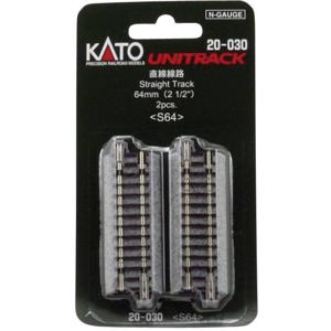 N Kato Unitrack 7078005 Rechte rails 64 mm 2 stuk(s)