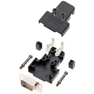 encitech TRI-P-09-DBP-W-K 6355-8036-01 D-sub male connectorset 180 ° Aantal polen: 9 Soldeerkelk 1 stuk(s)