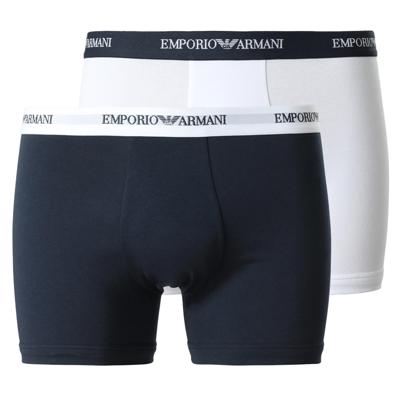 Armani Boxershorts Core 2-pack blauw-wit