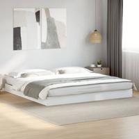 Bedframe zonder matras 180x200 cm spaanplaat wit