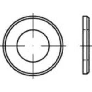 Onderlegringen 19 mm 34 mm Staal Galvanisch verzinkt 250 stuk(s) TOOLCRAFT 147912