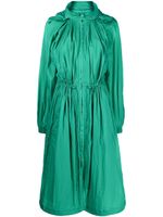 Juun.J robe froncée à capuche - Vert Juun.J robe froncée à capuche - Vert
