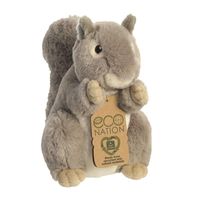 Pluche dieren knuffels grijze eekhoorn van 20 cm   -