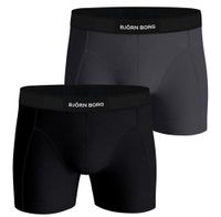 Bjorn Borg Boxershort Premium cotton 2-pack grijs-zwart