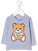 Moschino Kids t-shirt à imprimé ourson - Gris