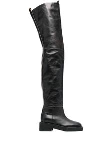 MM6 Maison Margiela cuissardes à bout carré 55 mm - Noir
