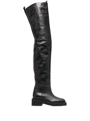 MM6 Maison Margiela cuissardes à bout carré 55 mm - Noir