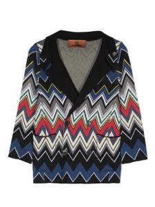 Missoni Kids blazer à boutonnière croisée - Bleu