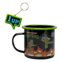 Teenage Mutant Ninja Turtles Enamel Mug and Keychain Set Teenage Mutant Ninja Turtles Enamel Mug and Keychain Set