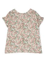 Emile Et Ida blouse en coton à fleurs - Tons neutres - thumbnail