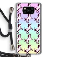 Musketon Unicorn: Xiaomi Poco X3 NFC Transparant Hoesje met koord