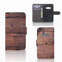 Samsung Galaxy Xcover 3 | Xcover 3 VE | Book Style Case | Old Wood