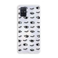 Eye pattern #2: Galaxy A71 Transparant Hoesje Eye pattern #2: Galaxy A71 Transparant Hoesje