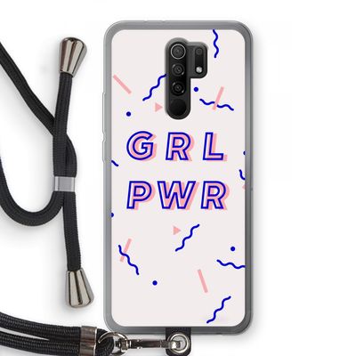 GRL PWR: Xiaomi Redmi 9 Transparant Hoesje met koord