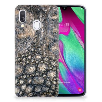 Samsung Galaxy A40 | TPU Hoesje | Krokodillenprint