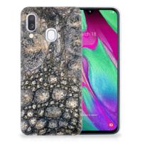 Samsung Galaxy A40 | TPU Hoesje | Krokodillenprint