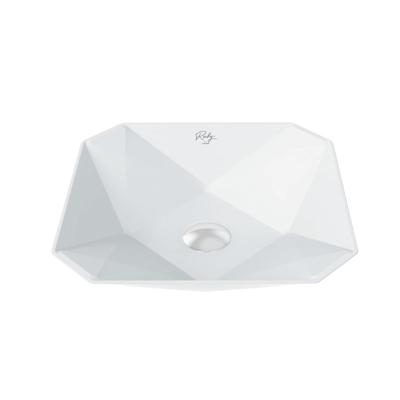 Creavit Ruby waskom - 40x40x8.5cm - opbouw - keramiek - wit glans RB040-00CB42E-0000
