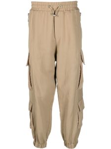 Balmain pantalon de jogging à poches cargo - Marron