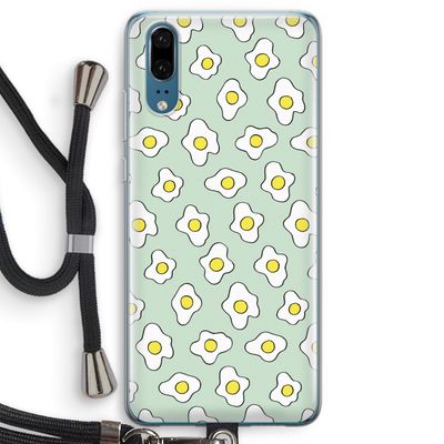 Spiegeleitjes: Huawei P20 Transparant Hoesje met koord