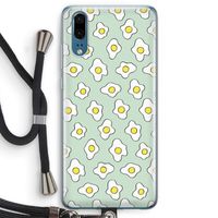 Spiegeleitjes: Huawei P20 Transparant Hoesje met koord
