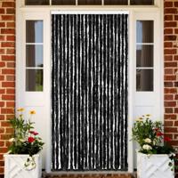 VidaXL Vliegengordijn 90x200 cm chenille antraciet
